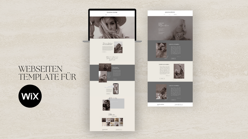 "Amanda Stone" - Webseiten Design