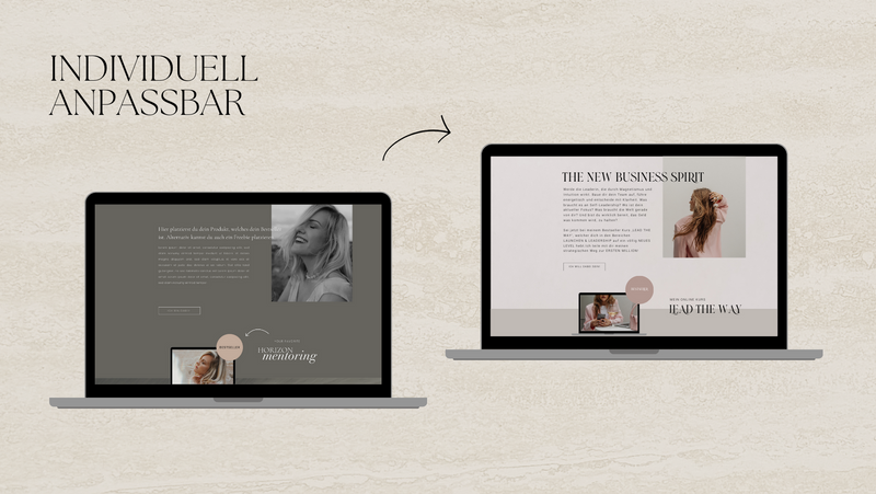 "Sienna White" - Webseiten Design